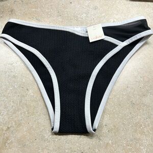 Colsie Black and White Cheeky Bikini Bottom